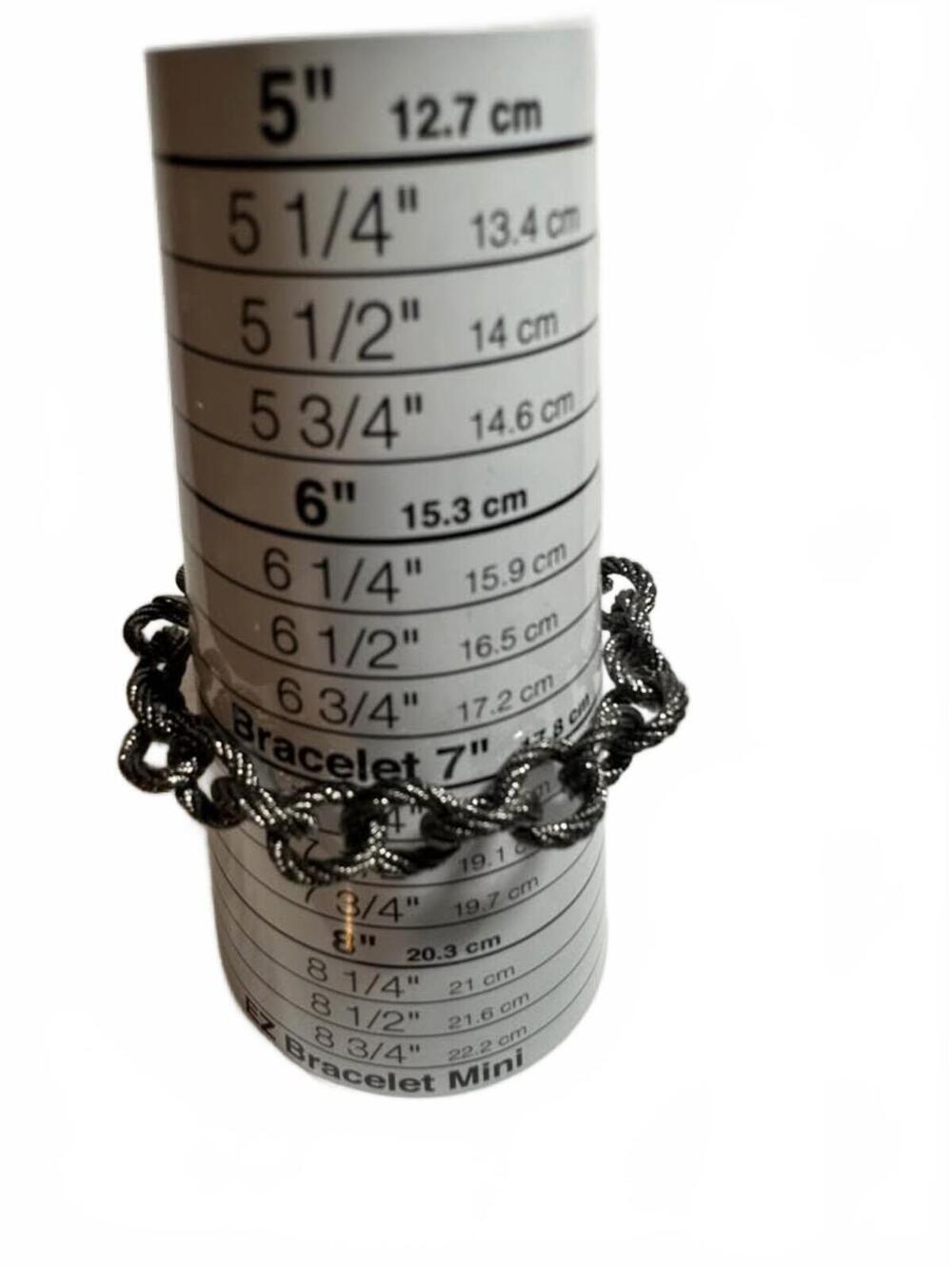 Judith Ripka Italy Darkened Sterling Silver Heart Lock and Key Bracelet